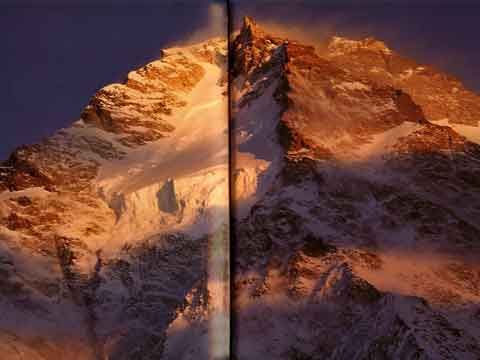 
K2 North Face At Sunset - K2: A Challenge To The Sky book
